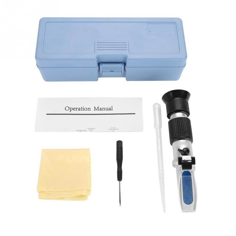 Digitale 0 - 10 refractometer temperatuur zeewater zoutgehaltemeter aquarium optica refractometer temperatuur atc
