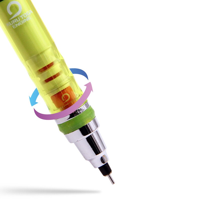 UNI KURU TOGA, lápices mecánicos de 0,5mm, rotación automática, Escuela Japonesa antirroturas, M5-450T de papelería