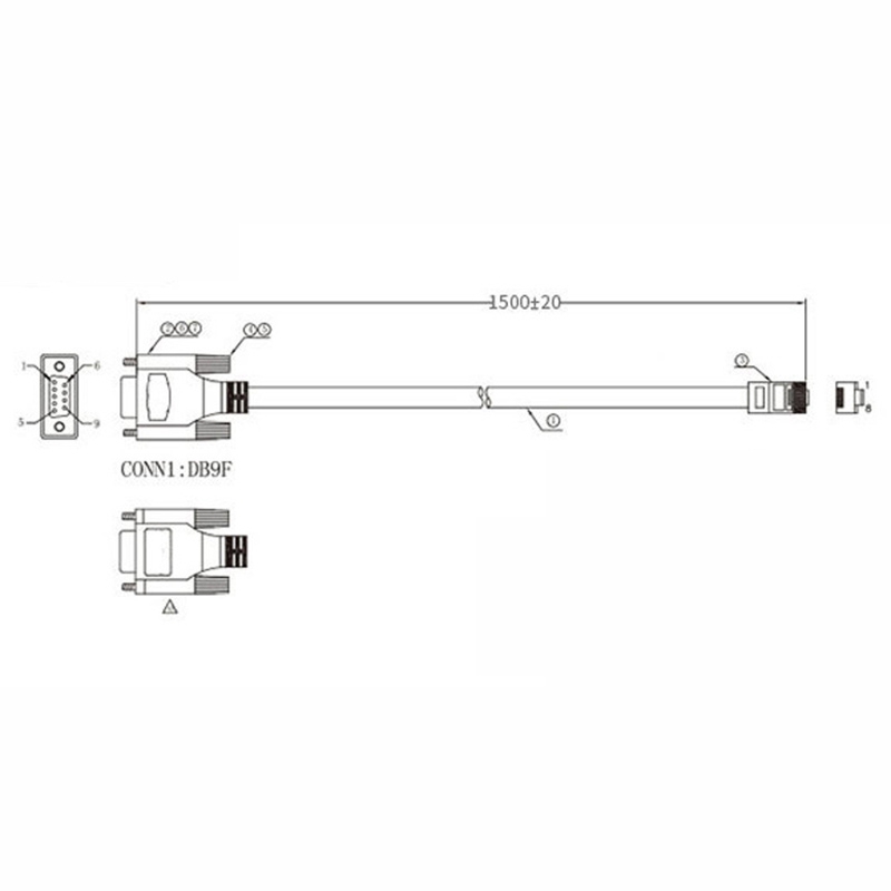 RJ45 Network Cable Serial Cable Rj45 To DB9 And RS232 To USB (2 In 1) CAT5 Ethernet Adapter LAN Console Cable