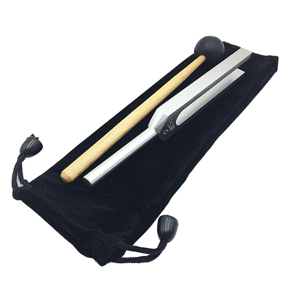 528Hz Hoge Frequentie Tuning Vork & Mallet Set Voor Meditatie Ontspanning