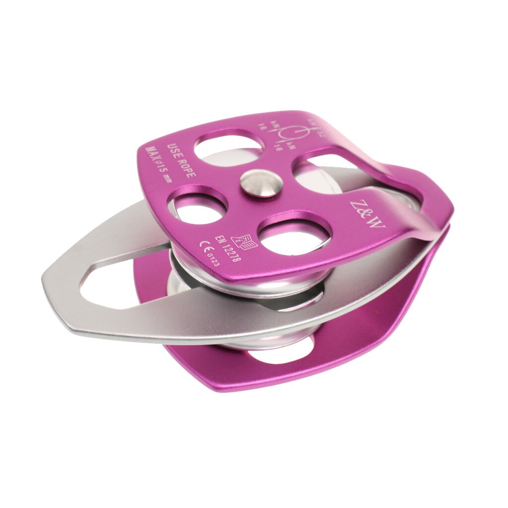 Safety 32KN/7000Lb Large Aluminum Alloy Twin Sheav... – Grandado