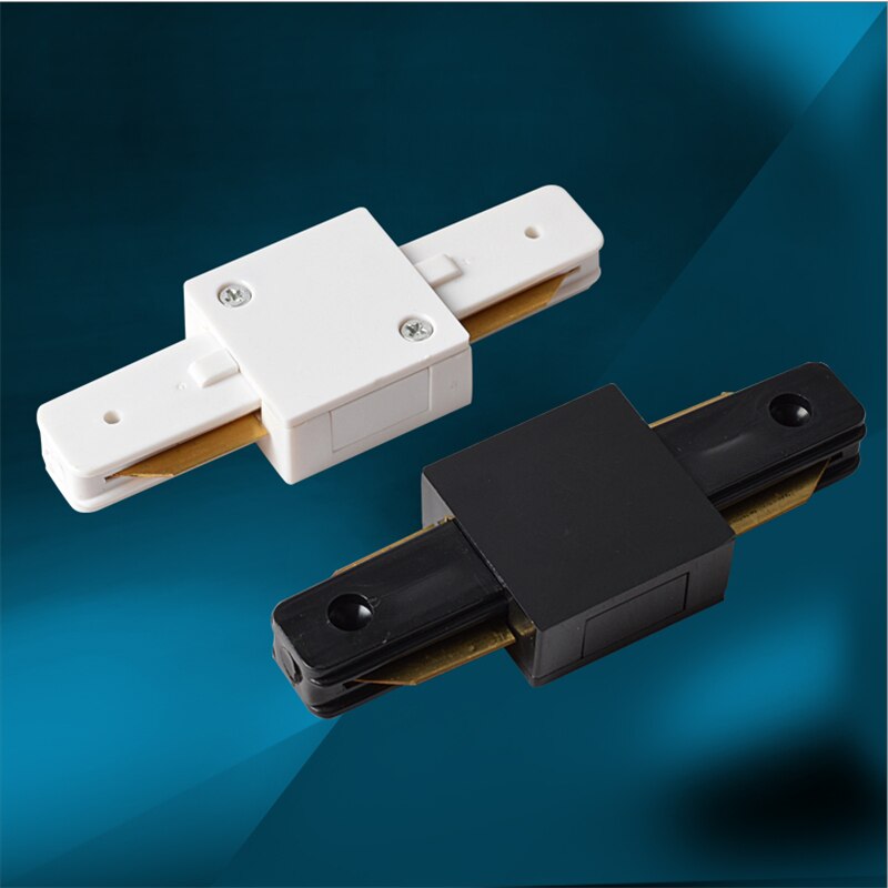 10 stks/partij led Track light rail voor 2 lijn, 150/200 cm aluminium wit en zwart lead rail met connectoren, plafond/wall mounted