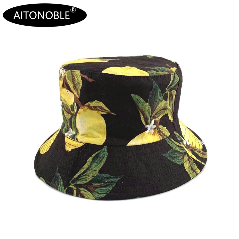 Aitonoble-Sombrero de cubo para niña, sombrero de sol de playa para deportes al aire libre, gorros de playa de viaje, gorras de pescador, gorro de Hip Hop, novedad de