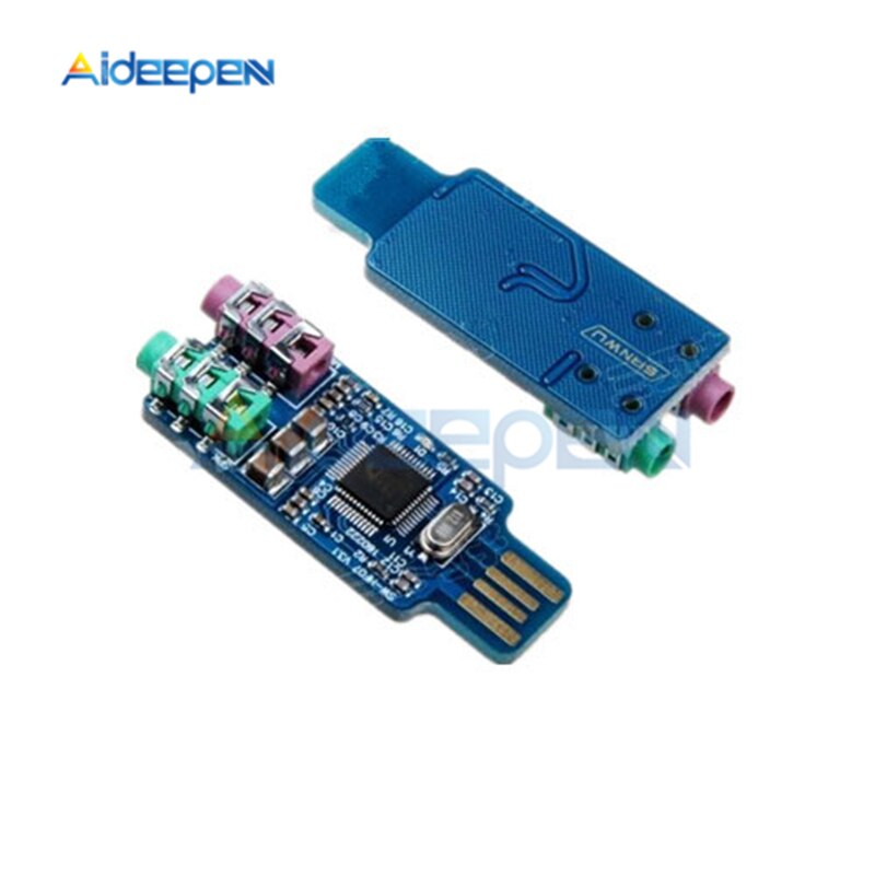 Gratis Drive USB Geluidskaart Laptop Computer Externe Geluidskaart Notebook Geluidskaart Originele CM108 USB Geluidskaart Chip