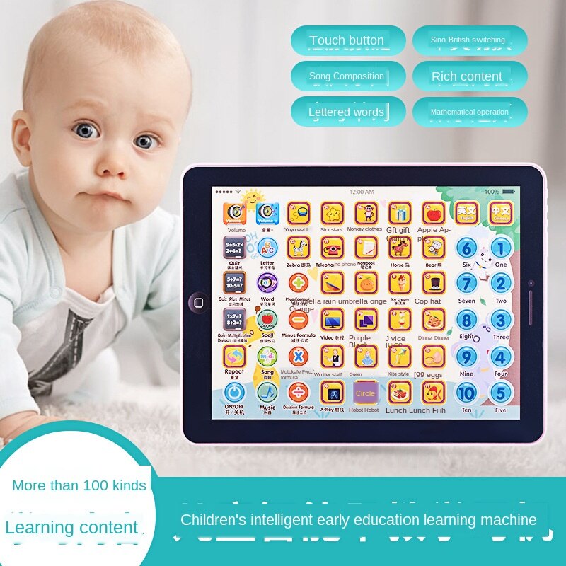 Kinderen Intelligente Muziek Vroege Onderwijs Leren Machine Touch Screen Dot Lezen Machine Educatief Speelgoed Jongens En Meisjes B