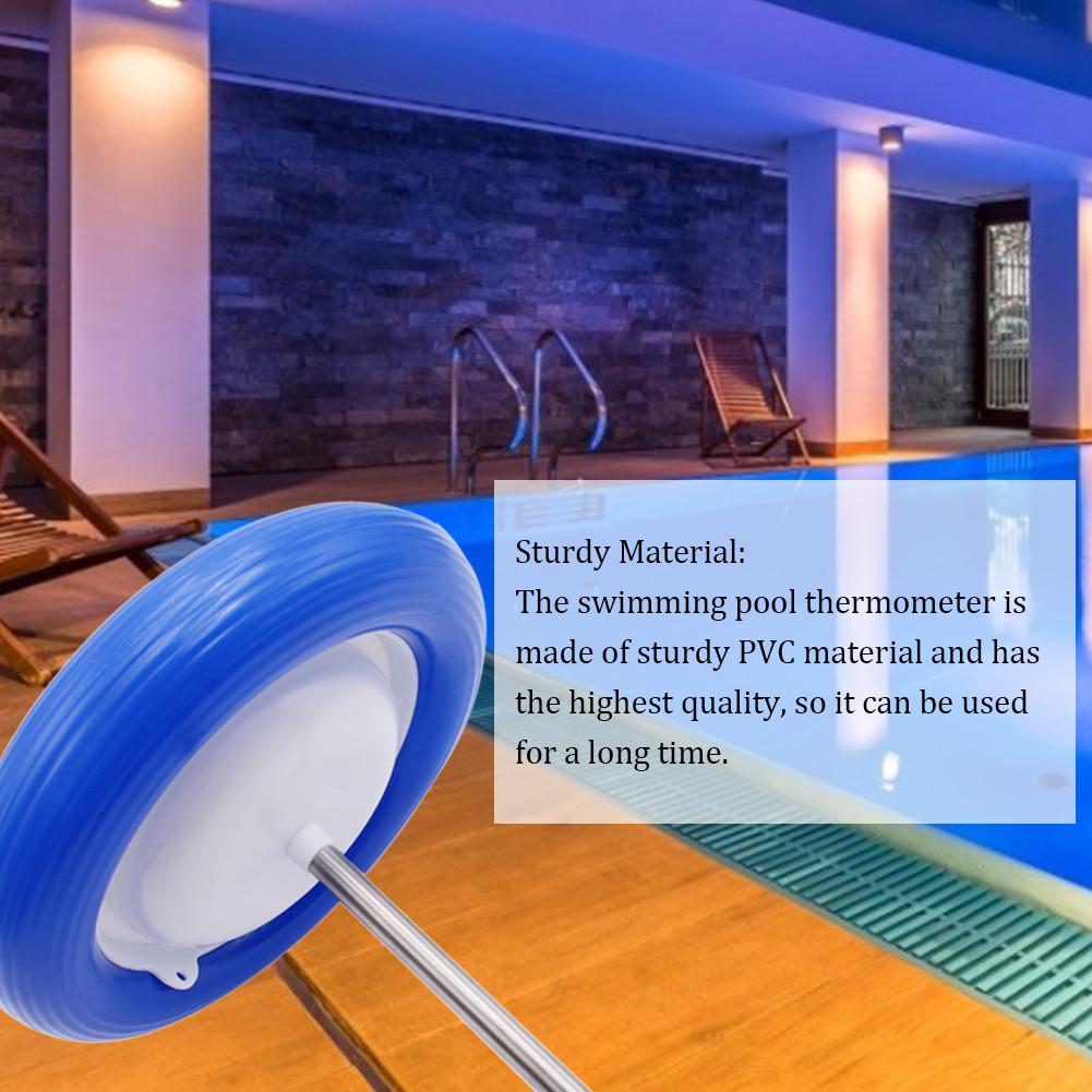 Large Dial Round Swimming Pool PVC Floating Thermometer With Large Scale Round Water Temperature Measuring Device