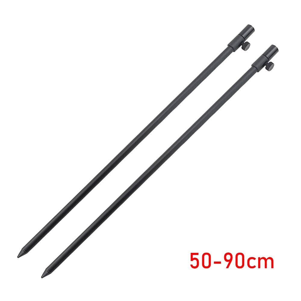 2 st aluminium karp fiske bank pinnar karp fiske spö pod teleskopisk diameter 12mm