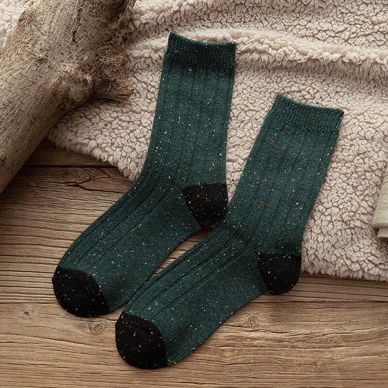 Calcetines de para hombre , nuevos calcetines de Otoño Invierno, calcetines largos transpirables de algodón para negocios, calcetines cortos elásticos para hombre, 1 par