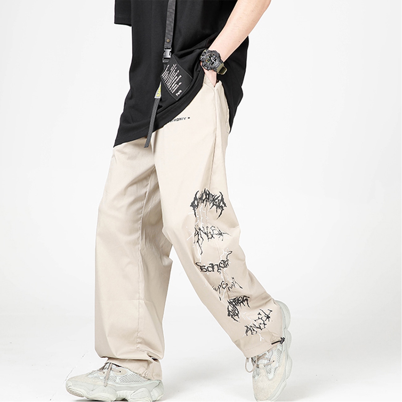 Baggy Jeans Y2K Voor Dames & Heren - Wijde Cargo Parachute Broek Streetwear