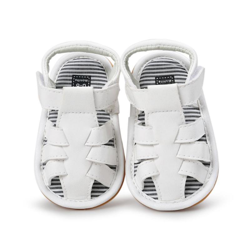 4 farben Baby Sommer Schuhe Kleinkind Im Freien Sport Weiche Flache Sandalen rutsch Beiläufige Gummi-sohlen Kinder schuhe: 01 / 12CM