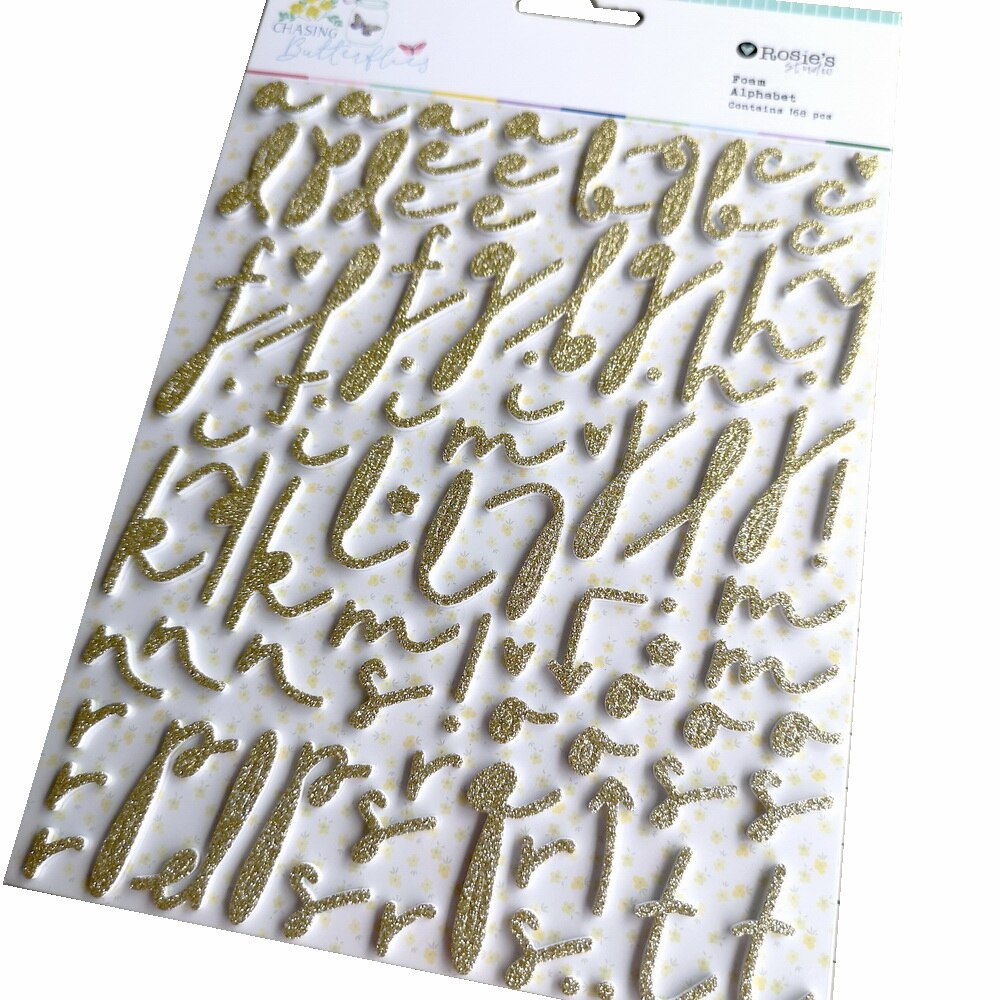 CRZCrafter Foam alphabet Stickers Glitter for Scrapbooking Card making Journal embellishments decoration