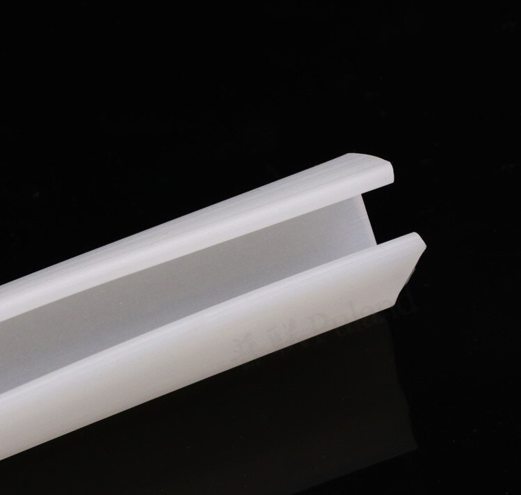 Solid Silicone Rubber Sealing Strip White Silicone U Shape High Temperature Resistant Non-slip and Waterproof