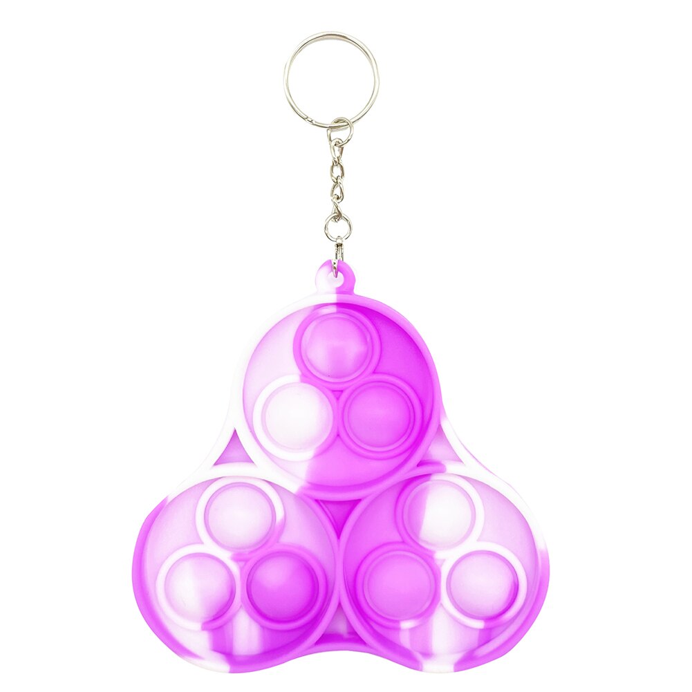 Push Bubble Fidget Sensory Toys Relief Stress Desktop Game Anti Stress Push Bubble Keychain Fidget Sensory Relaxing Toy: 02