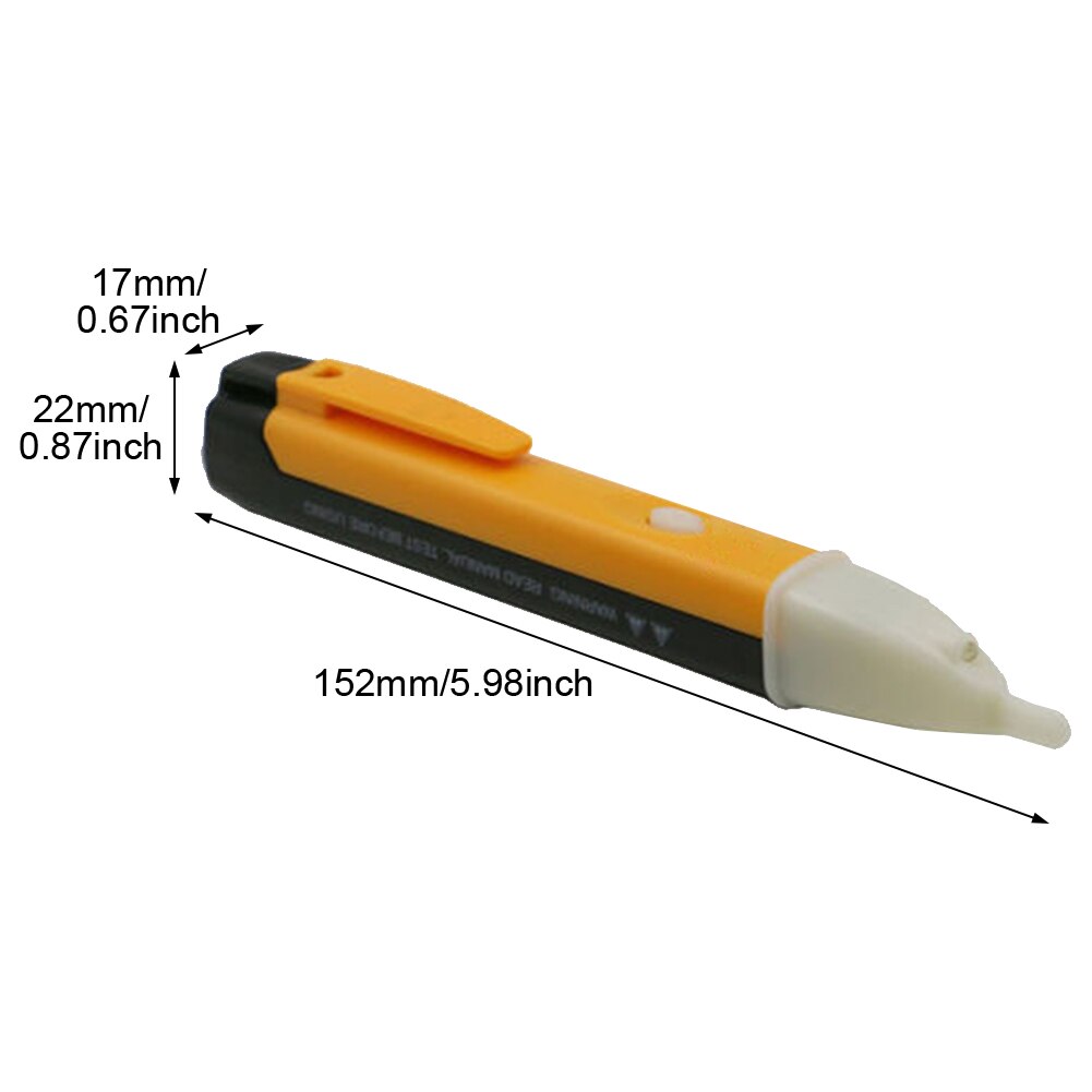 Stylo de test électrique , détecteur de tension, lumière LED, Durable, sans Contact, isolé, Portable, maison, ABS sensible et précis