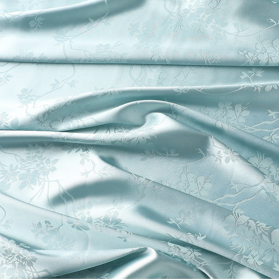 Kinesisk qipao-stoff jacquard silke sateng acetat imitert silke klær skjørt sateng kinesisk stil stoff: Gul