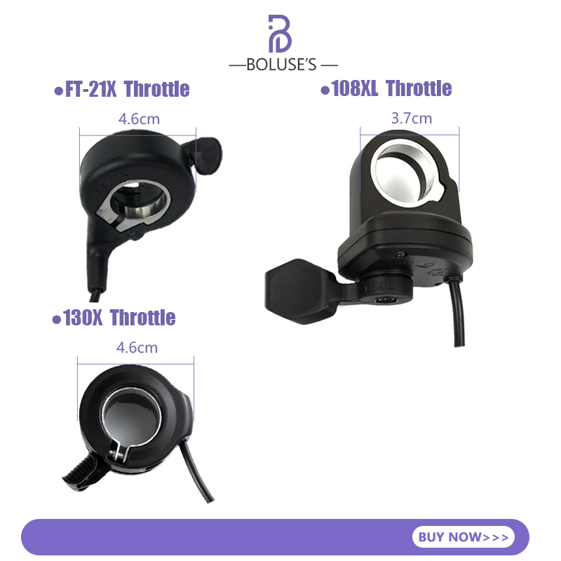 Wuxing 130X 108X 300X 21X Thumb Throttle 76X 20X Half FullTwist Throttle eBike Accelerator Electric Bike Accessories