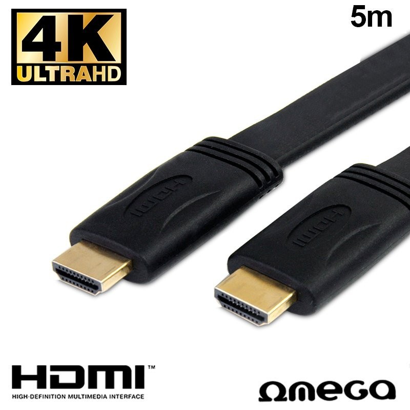 Cable HDMI a HDMI Audio-Video Universal Omega V1.4 (5 metros)