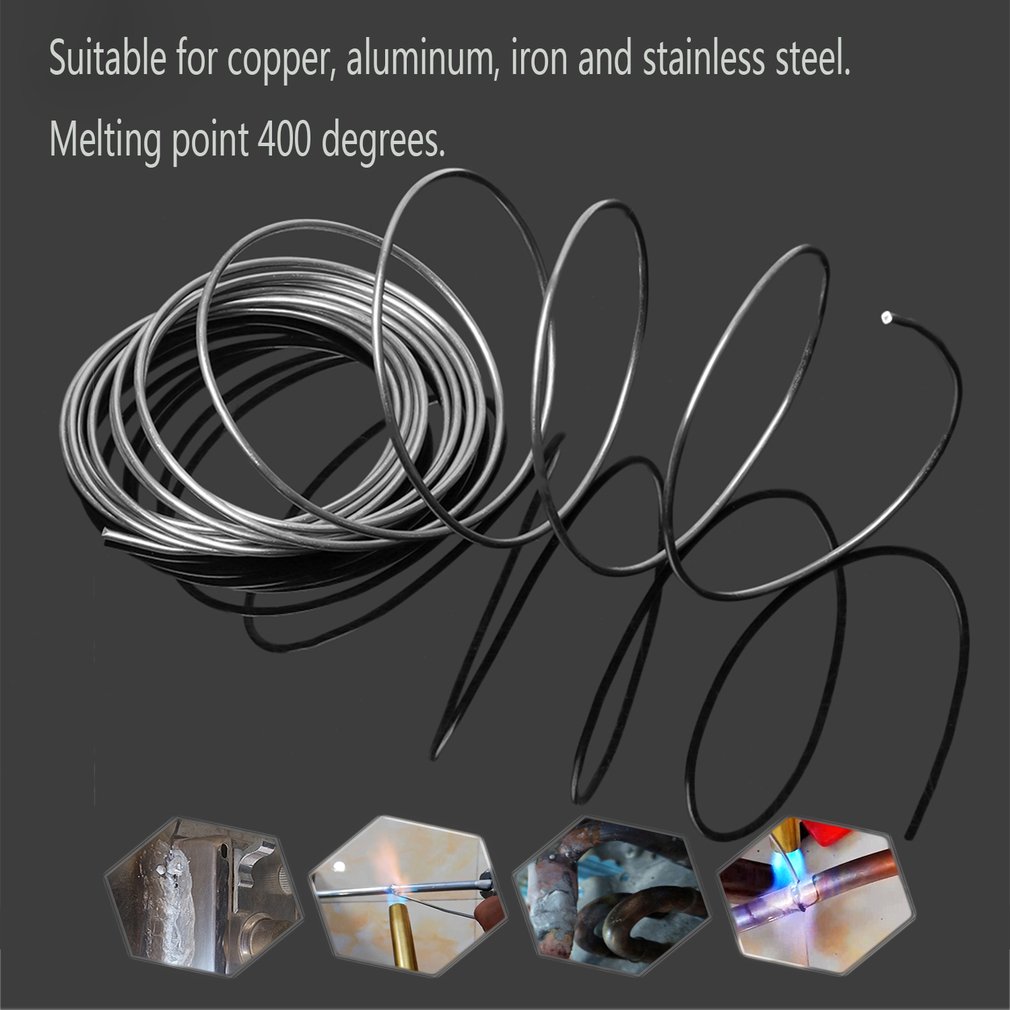 Fil De Soudure En Cuivre Et Aluiniu,1 Tige De Fil Fourré Basse
