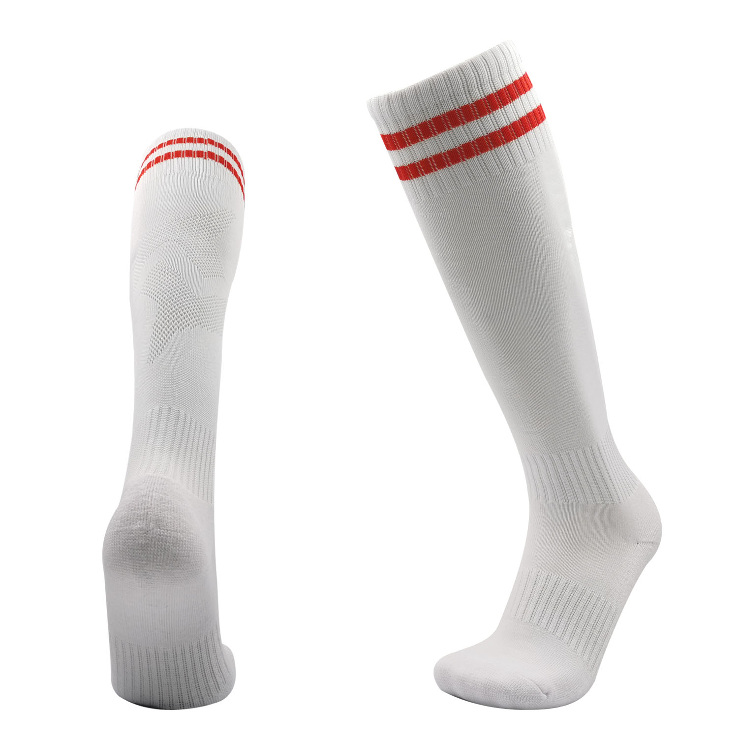 Voetbal Sokken Lange Buis Knie Katoen Kinderen Legging Kousen Voetbal Baseball Running Sport Volwassenen Kinderen Sokken: XS / Black