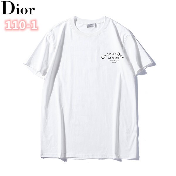 Luxury Brand Dior-Mode Luxe Korte Mouw T-shirt Tops Mannen Kleding Kleding Vrouwen Diverse Kleur Opties: 110-1 / S