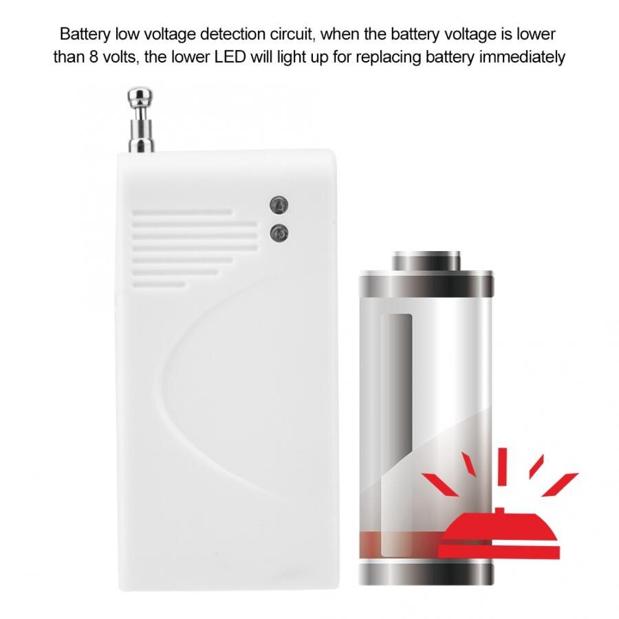433 mhz trådløs vibrationsdetektor alarm sensor dør vindue tyverisikring alarm system