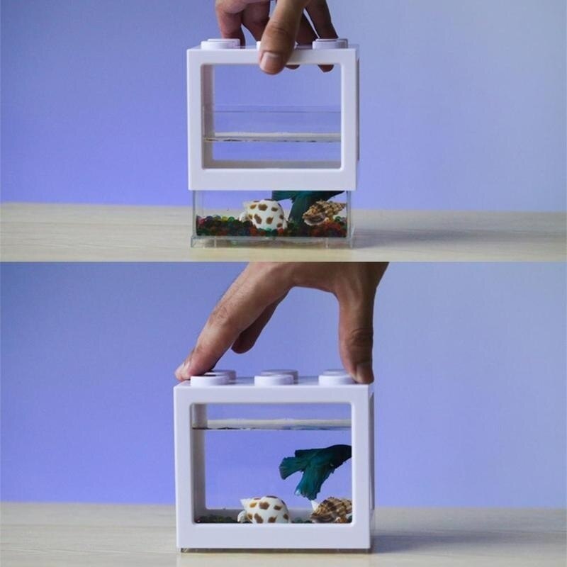 doprowadziło akwarium mini złota Rybka Betta ryba czołg twórczy ekologiczny cylinder gad wiersz cylinder ryba gabinet pulpit Dom dekoracja