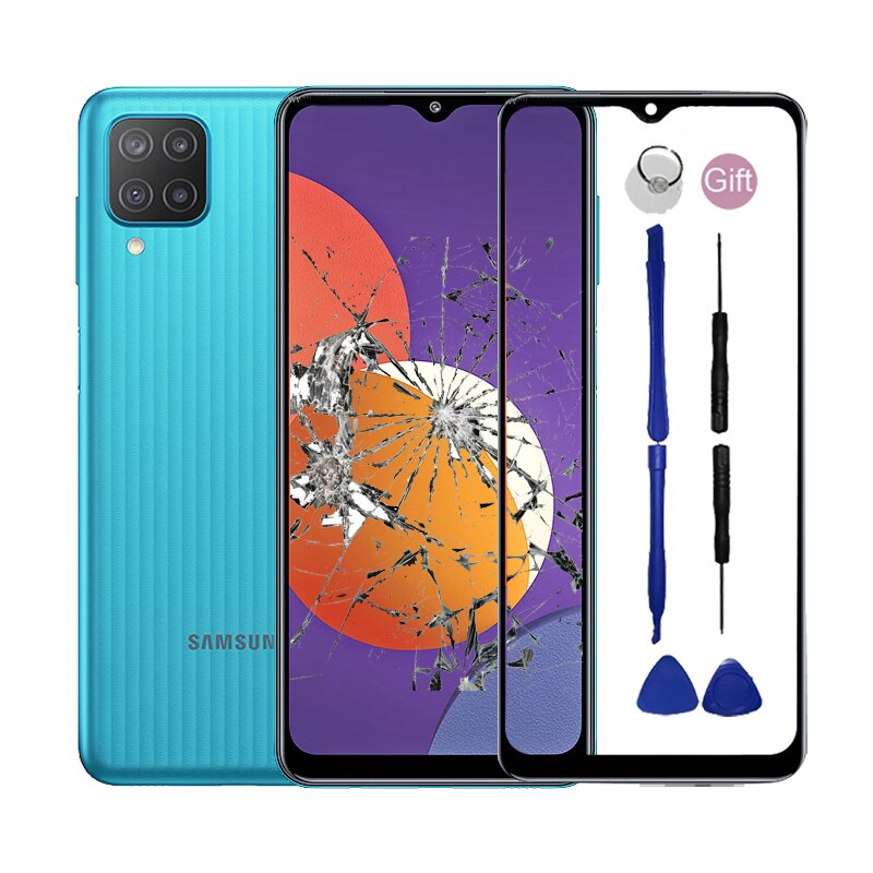 Voor Samsung Galaxy A12 5G Voorpaneel Voor Samsung Galaxy M12 Een M 12 Touch Screen Outer Glas Niet lcd Display Sensor: M12