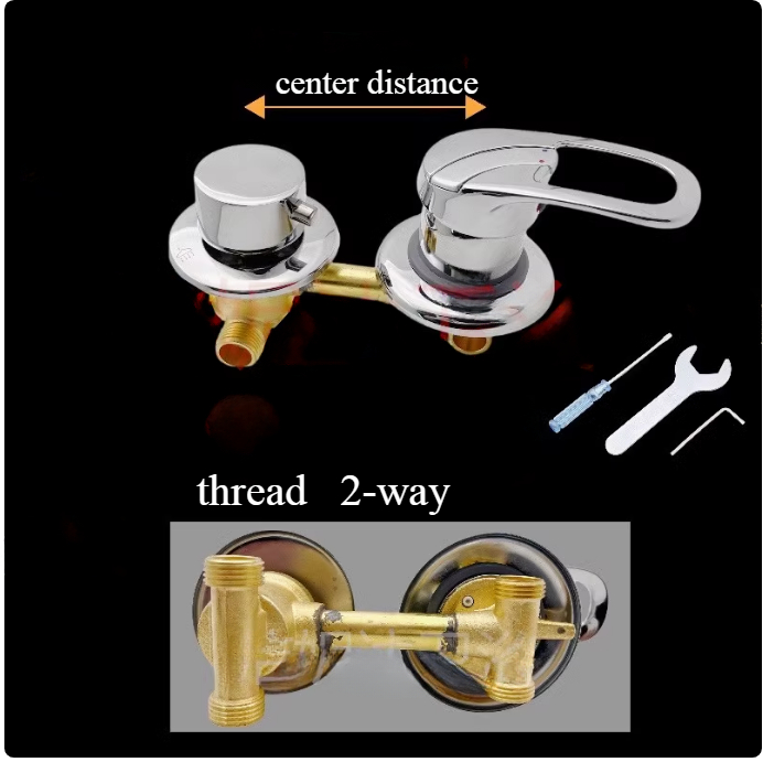 2/3/4Way Bath faucet water mixing valve switch Shower Switch Control Faucet Mixer Shower Cabin Accessories Valve Diverter Tap: indigo / 22mm