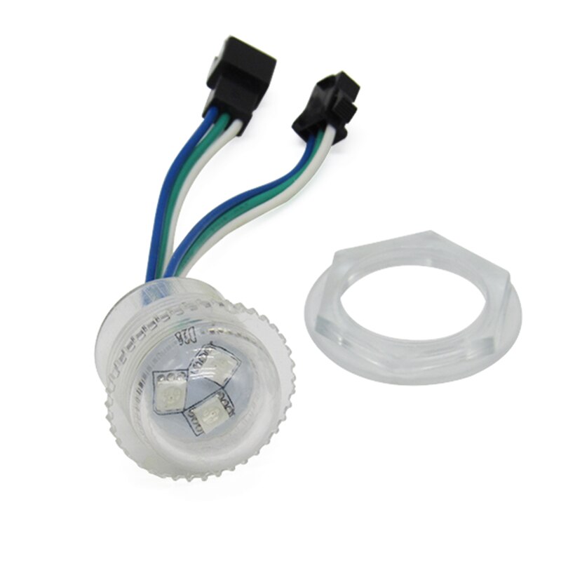 Høy lysstyrke 5050 smd 26mm 3 lysdioder  ip65 rgb ledet piksel  ws2811 vanntett ledet modul lys bokstav juledekorasjon digital 12v: Gjennomsiktig deksel