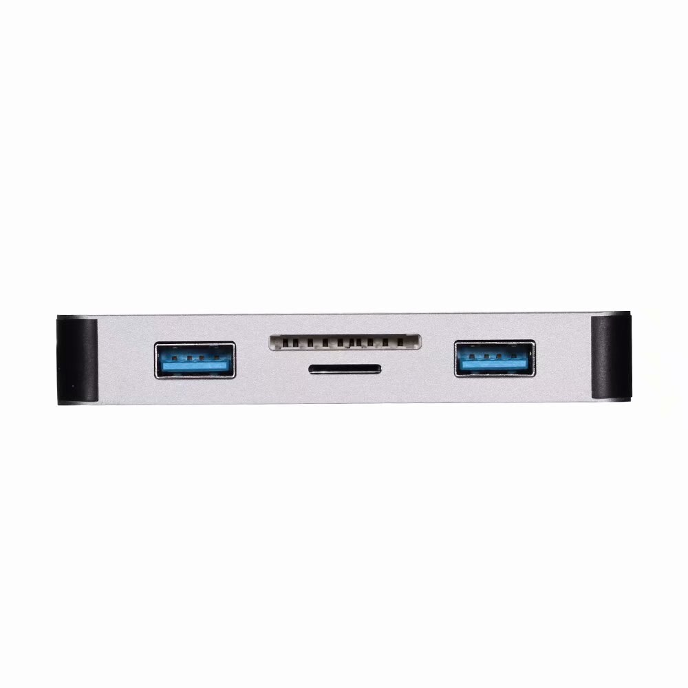 6 em RJ45 1-Tipo C Alumínio Laptop Docking Station USB C para Tipo de Leitor de Cartão USB 3.0 TF C DP Adaptador Para MacBook Docking