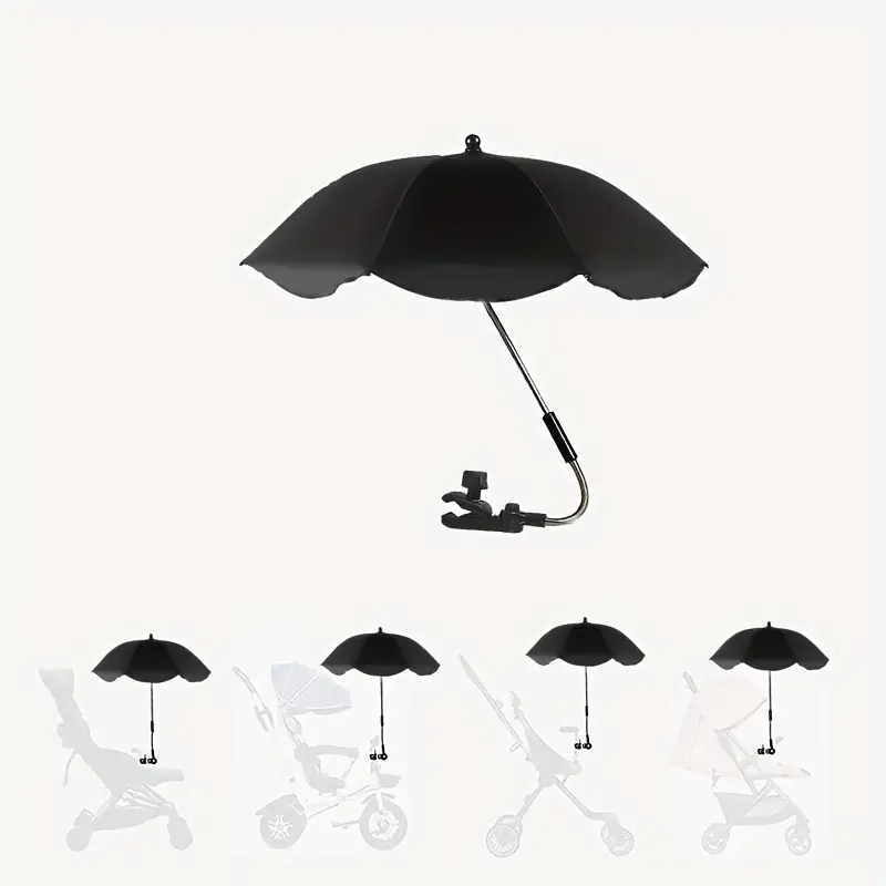 Universele Baby Auto Kinderwagen Paraplu Verstelbare Schaduw Paraplu Uv Zonnescherm Voor Kinderwagen Accessoires Zonneklep Draagbare Parasol Items