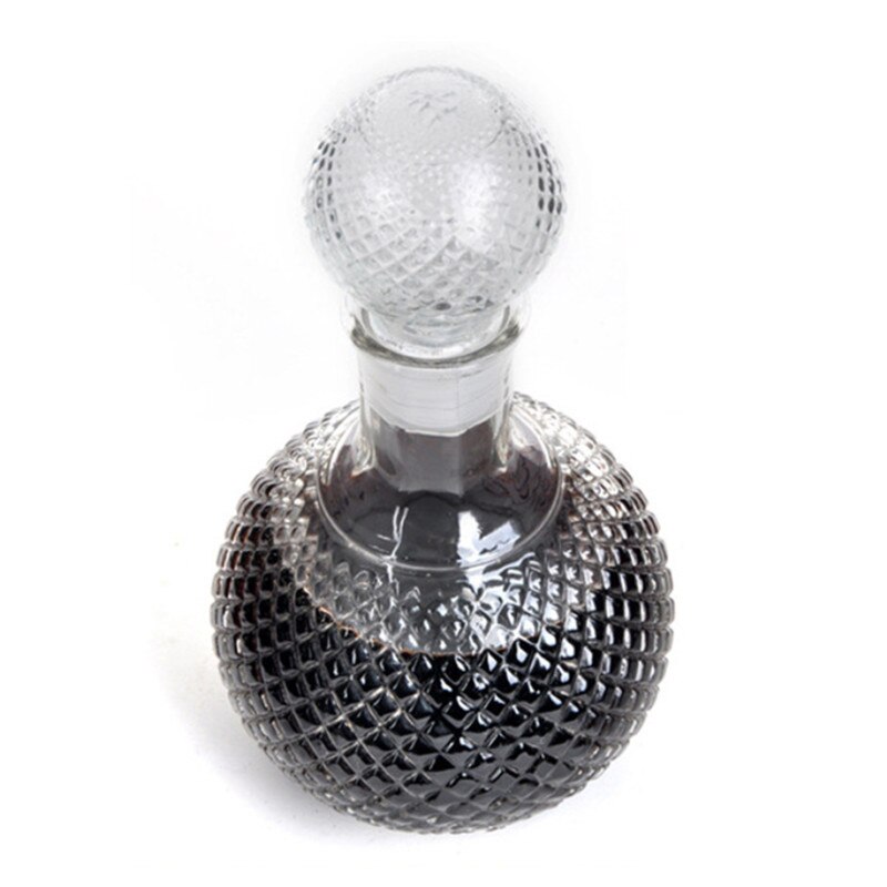 Home Bar Round Ball Shape Crystal Whiskey Wine Beer Drinking Glass Bottle Decanter Whiskey Liquor Carafe Water Jug Barware Tools
