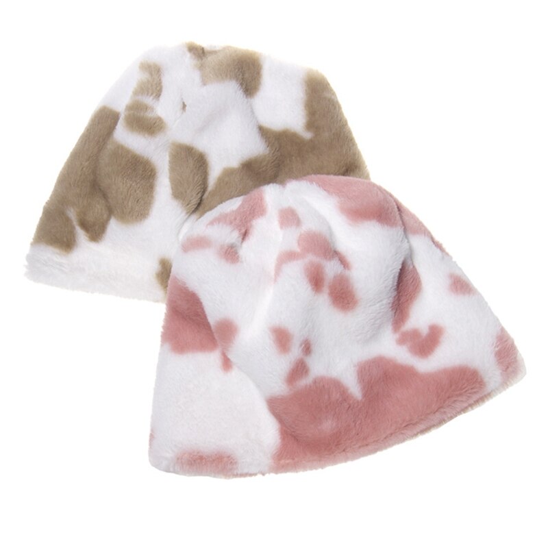 3 -delad unisex vinter fluffig plysch mössa dödskallehatt med halsduk set kotryckt vindtätt tjock snö skidhalsvärmare