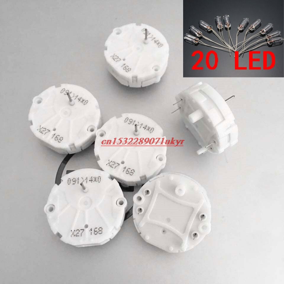X27 168 (1- 6PCS) + 20pcs bulbs Stepper Motor For Speedometer Gauge Repair Kit Cluster X27.168 For GM GMC Buick Hummer GL8