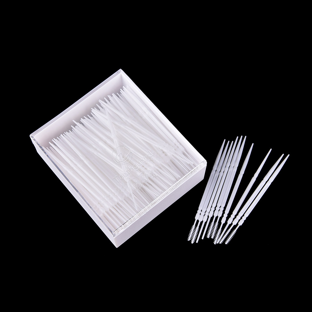 300 stuks Dental tandenborstel Tandenstokers Tanden Mondhygiëne Cleaner Stok Tooth Pick Interdentale Borstel Keuken Gereedschap