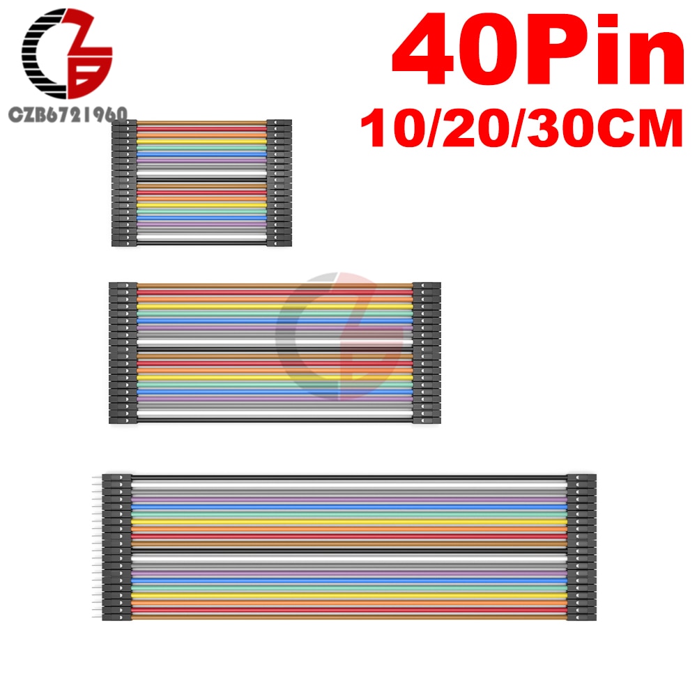 40 Pin Dupont Kabel 10 Cm 20 Cm 30 Cm Male Naar Male Naar Vrouwelijke Aan Vrouwelijke Dupont Lijn Broodplank jmper Draad Connector Voor Arduino Diy