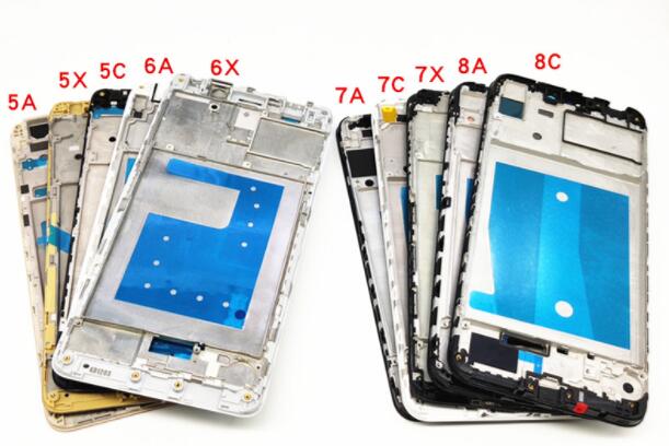 Original Front LCD Bezel Frame Cover Case For Huawei Honor Play 5a 5c 5x 6a 6x 7a 7c 7x 8a 8c Side Button