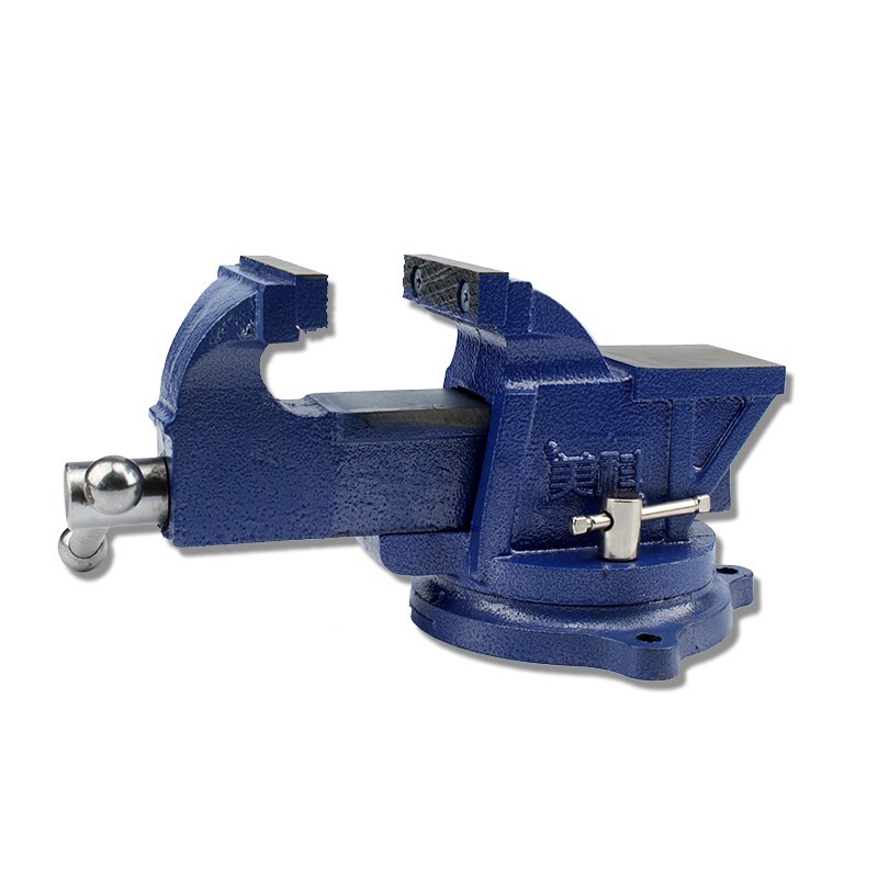 Sotrlo 4" Bench Vise Carst Iron Swival Table Vises for Multi-Purpose Heavy Duty with Square Working Area Clamp Tabletop Vise