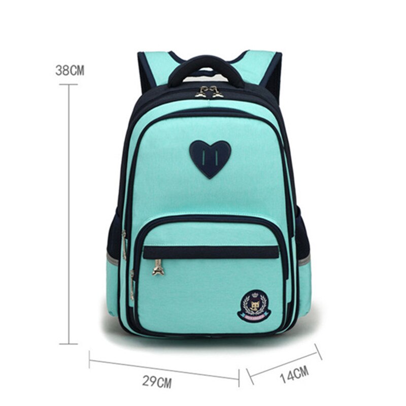 Waterdichte kinderschooltassen jongens meisjes basisschoolrugzakken kindertas schooltas orthopedische rugzak mochila infantil: Groen klein