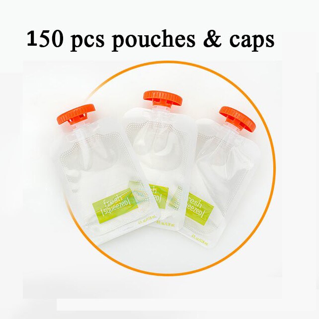 Estación de distribución de alimentos para bebés, organizadora de contenedores de almacenamiento, máquina de envasado de frutas y puré, máquina de alimentos para bebés, triangulación de envíos: 150 pouches