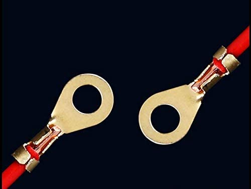 150 Stuks Ring Kabelschoenen Ring Ogen Brass Crimp Kabel Niet Geïsoleerde Connector Draad Terminals Assortiment M3 M4 M5 m6 M8 M10