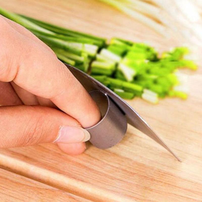 1Pcs Finger Guard Protect Finger Hand Cut Hand Protector Cut Stainless Gadgets Protection Finger Knife Kitchen Tool Tool St W8O6