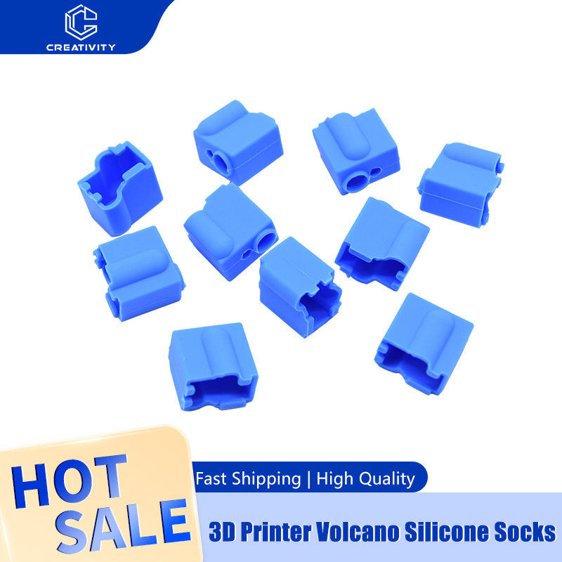 Creatività Parte stampante 3D Vulcano Calzini in silicone per Sidewinder X1 genio Vulcano Blocco termico J-testa Hotend Estrusore Blocco Copertura