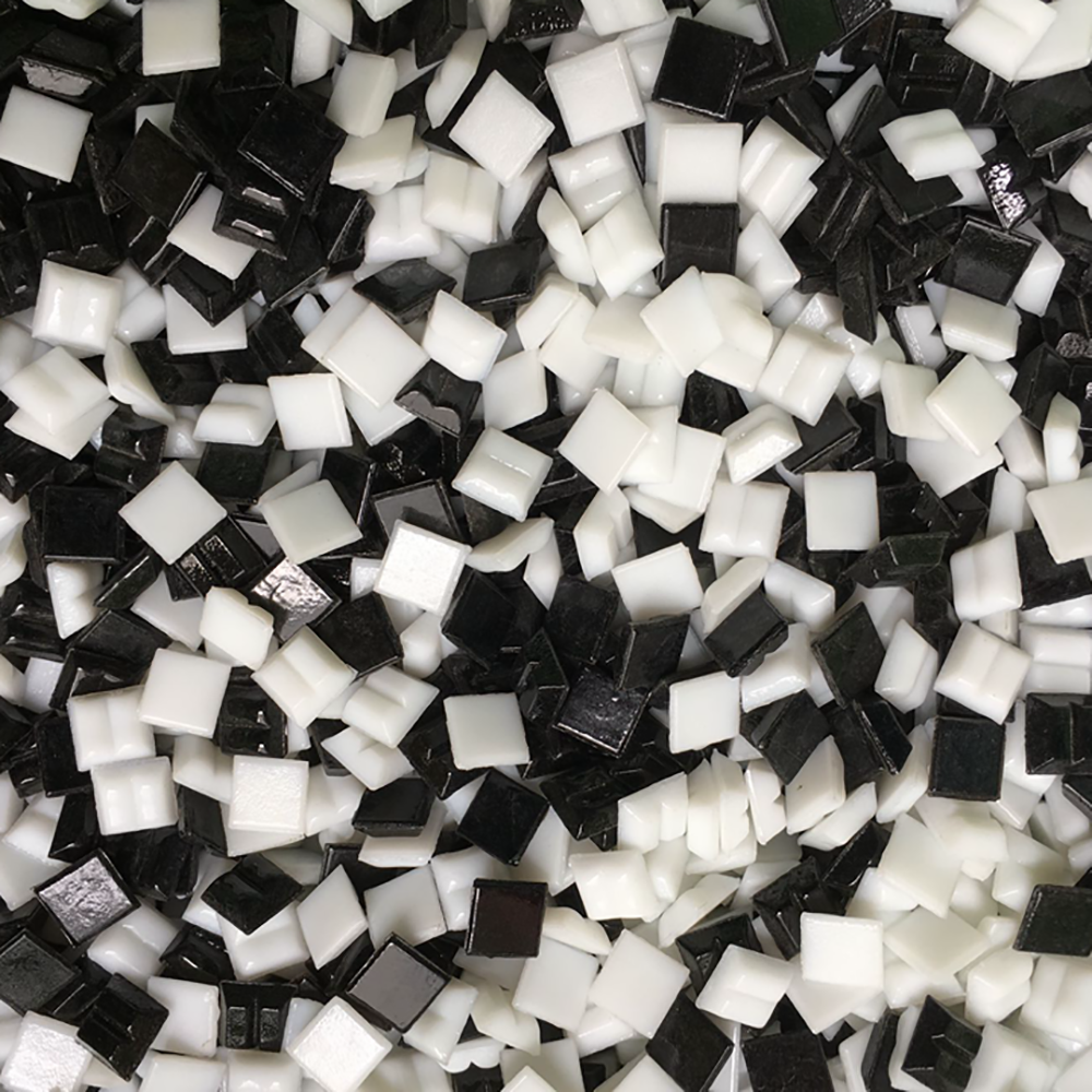 Multicolor Glass Mosaic Tile Square Mosaic Tiles DIY Arts Crafts Making Material: 9