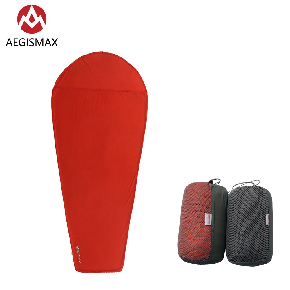 AEGISMAX-saco de dormir Thermolite calentamiento 5/8 Celsius, delineador para acampar al aire libre, cama individual portátil, sábana para dormir con bloqueo de temperatura