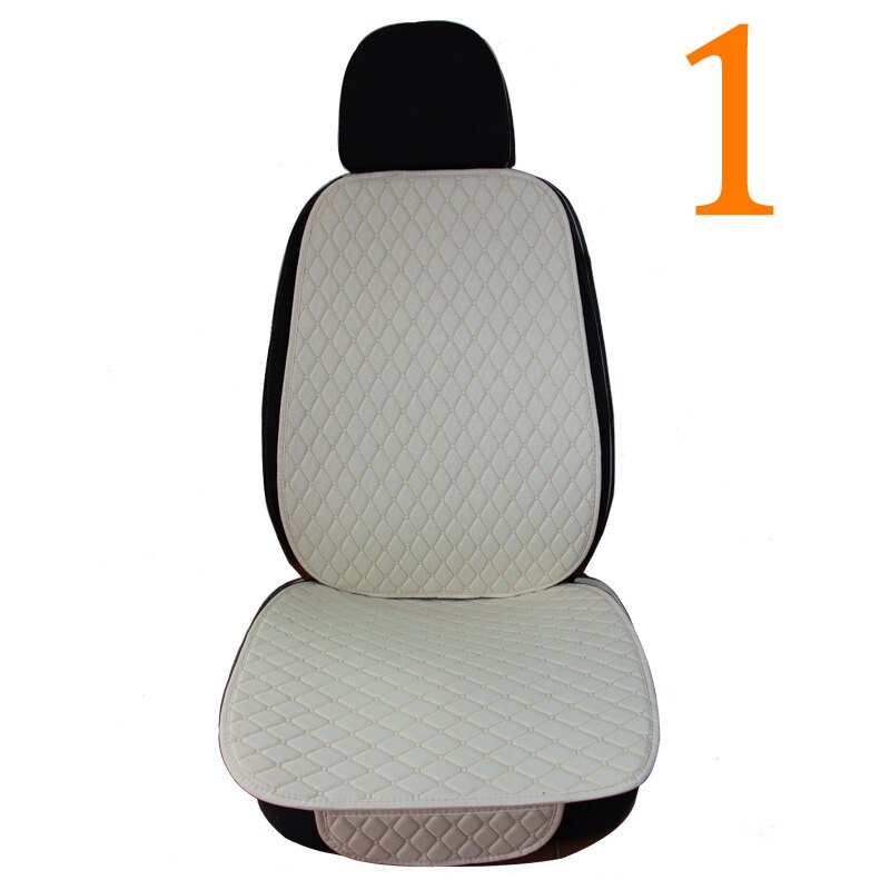 Funda de lino para asiento de coche, Protector de alfombrilla para cojín de asiento de automóvil, accesorios de Interior de estilo delantero para automóvil
