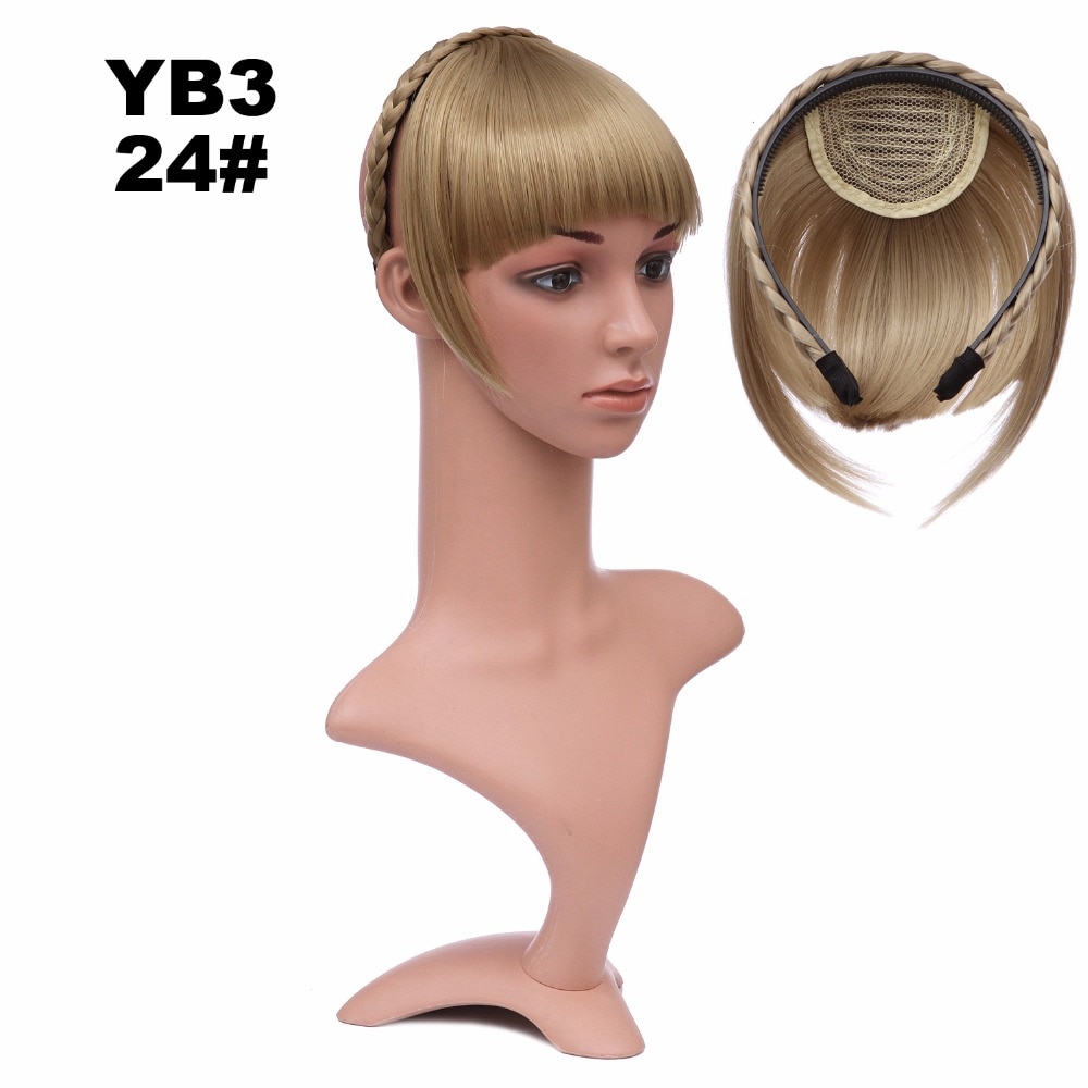 Girlshow flechten stirnband Synthetische Haar Knall Kurzen Fransen Haar Stumpfen BangYB3 6 &quot;, 16 Farben Erhältlich 50g, 1 stück