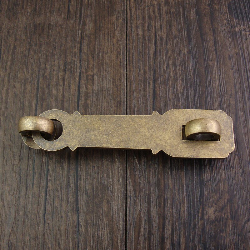 Chinese antique lock Pure copper chain Buckle Door Latch Door lock Copper thickened latch