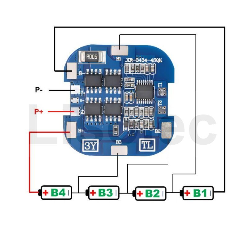 Lifepo4 BMS 4S 12V 18650 21700 32700 32650 Lithium Iron Phosphate Battery 5A 8A 10A 20A 30A Charge Discharge Protection Board