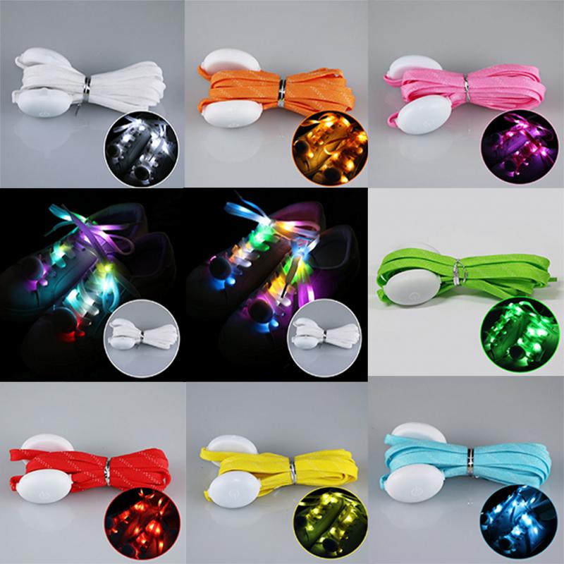 Led Sport Veters Lichtgevende Schoenveters Glow Schoen Strings Ronde Flash Licht Schoenveters Geen Tie Lui Veters Party